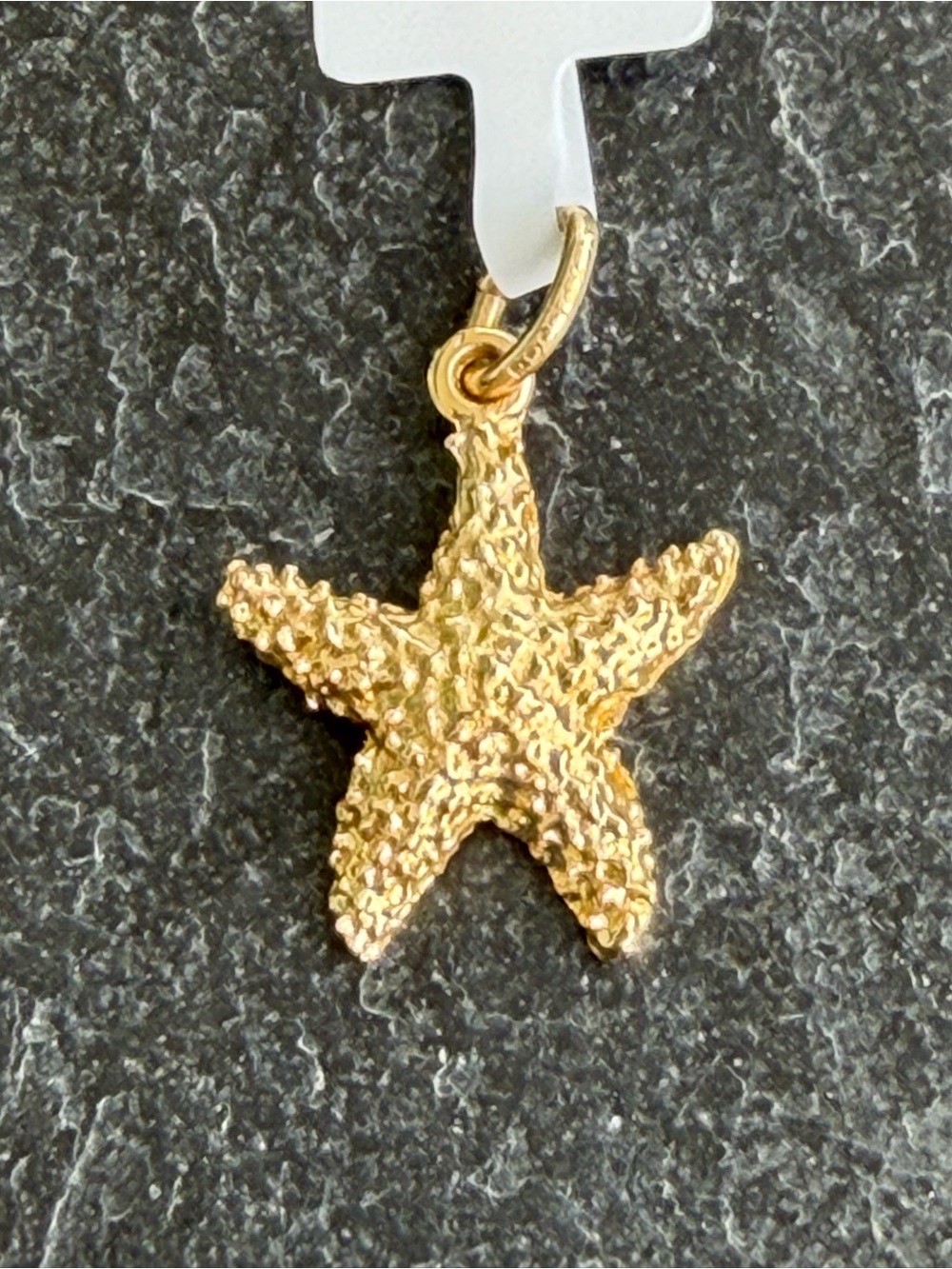 14kt Yellow Gold Starfish Pendant Charm - Women Jewelry